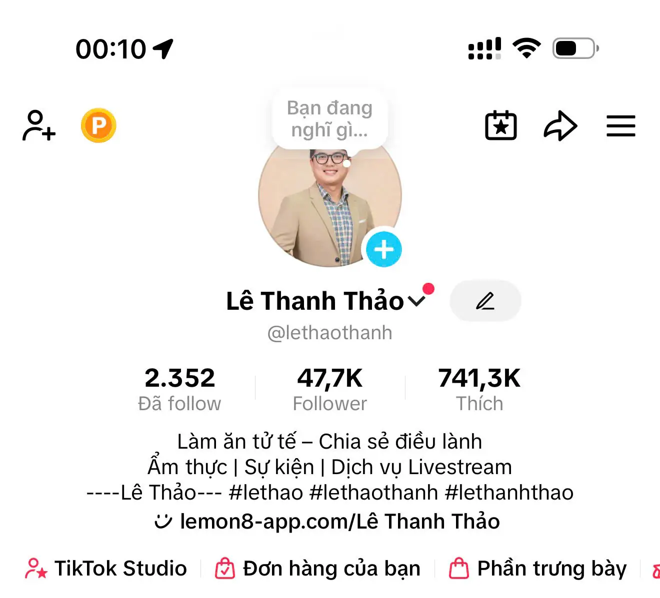 TikTok Lê Thanh Thảo